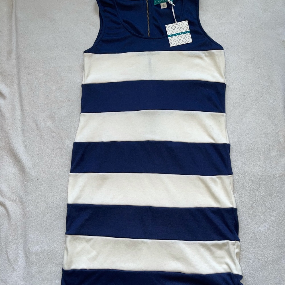 Pin + Larkin striped sleeveless dress